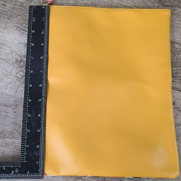 Rachel Pally Reversible Clutch Zahara Orange Floral Blossom Fold Over Bag Purse - Picture 4 of 8